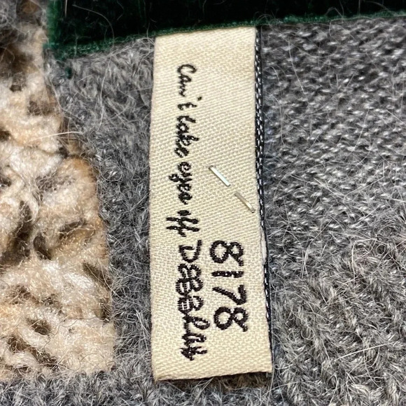 😍 Luxe Angora/Wool Blend Knit Jumper Beaded appliqué on Neckline - Picture 6 of 12